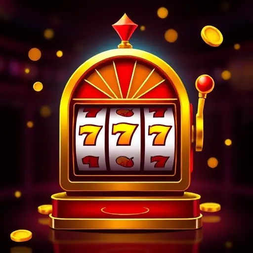 Machine à sous classique avec trois 7 dorés